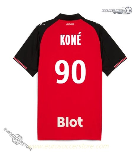 Rennes Home KONÉ 90 Jersey 25-26