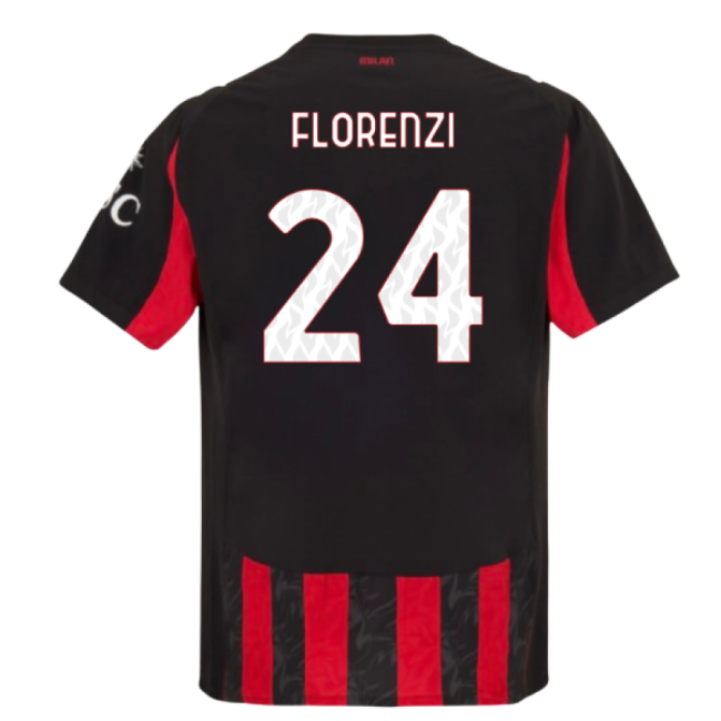 Match Worn Style AC Milan Pro Appearance Home Elite Kit (Florenzi 24)