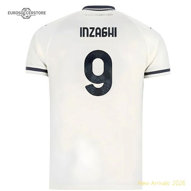 Premium 2025-2026 Ss Lazio Away Shirt - Kids (inzaghi 9)