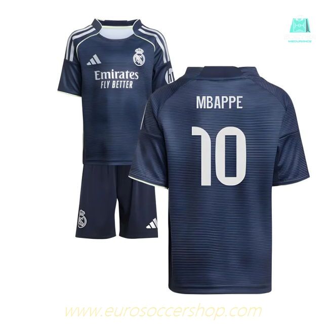 2025-2026 Real Madrid Away Mini Kit (Mbappe 10)