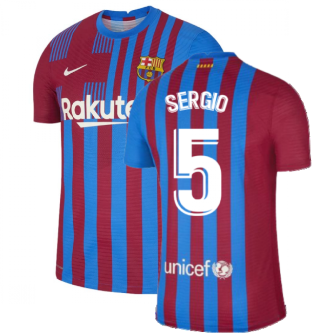 Official Barcelona (barca) 2021-2022 Home Jersey - Var7-2