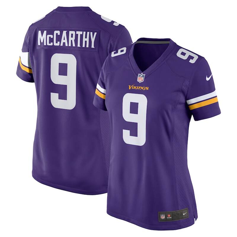 J.J. McCarthy Minnesota Vikings Nike Women's Player Game Jer...
