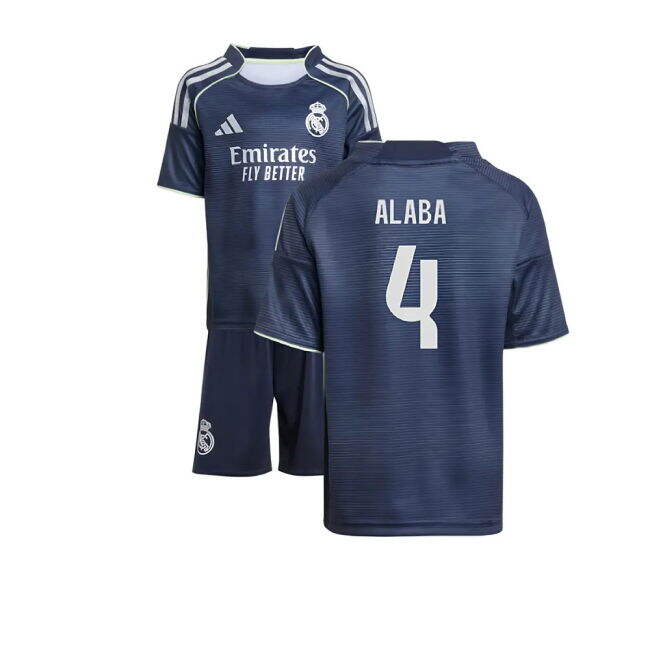 2025-2026 Camiseta Real Madrid Visitante Hombres - Auténtica - Alaba 4