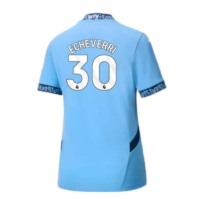 Stylish Man City 2024-2025 Man City Home Shirt (Womens) (Echeverri ...