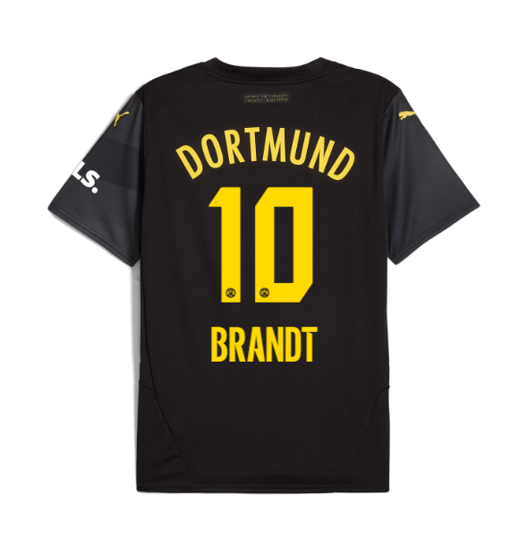 Borussia Dortmund 24-25 Season Away Jersey Featuring Brandt #10