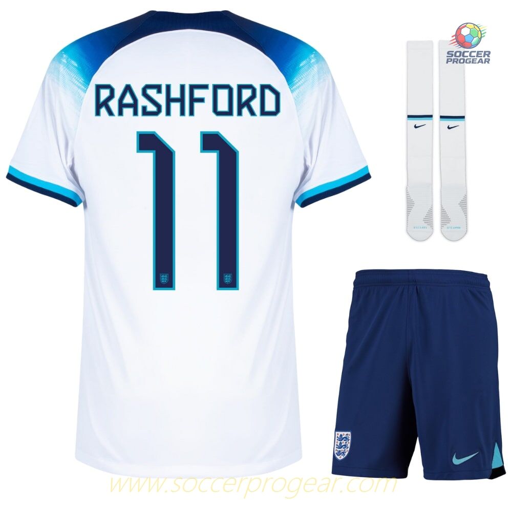 2022 2023 RASHFORD ENGLAND Replica HOME CHILD KIT JERSEY