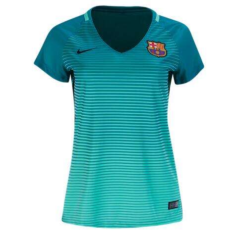 Moisture Wicking Barca Women's Barcelona Third 201617 Soccer Jersey