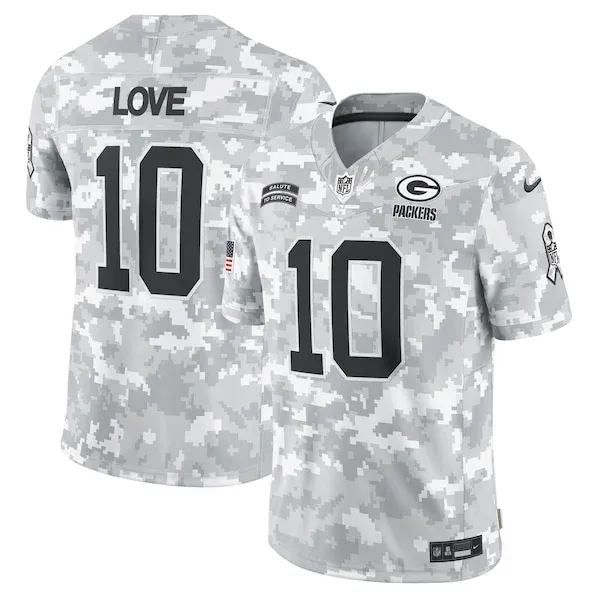 Green Bay Packers Limited Football Jersey - Camo S | team apparel