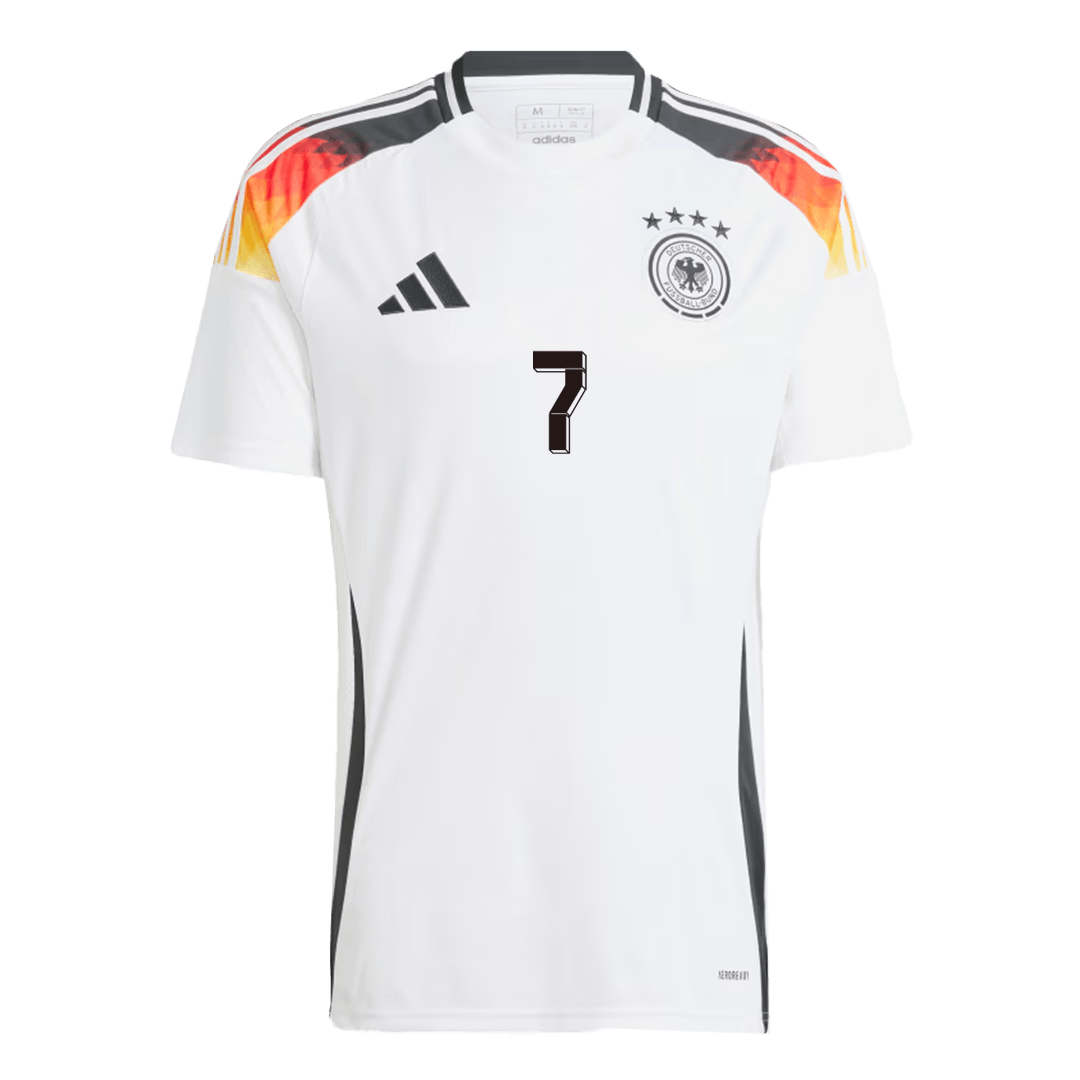 UEFA Euro 2024 Germany Home HAVERTZ 7 Soccer Jersey Football Shirt -