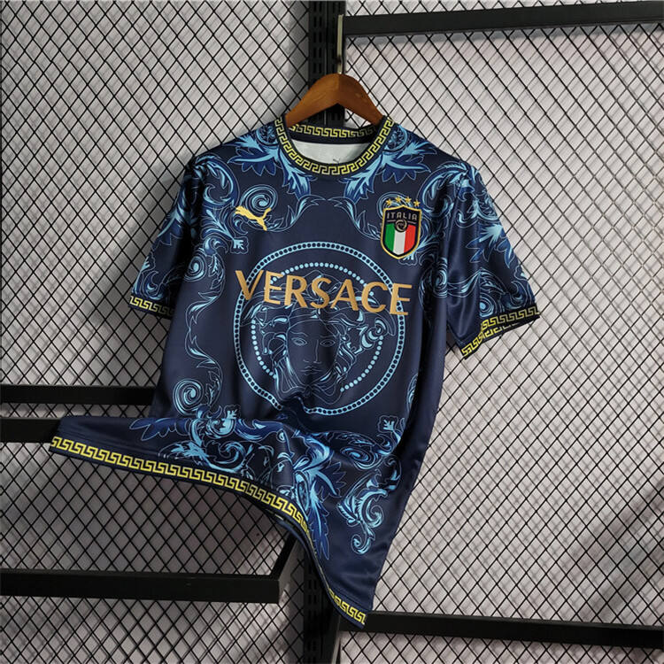 Genuine Italy X Versace Blue Shirt - Official Replica 17012