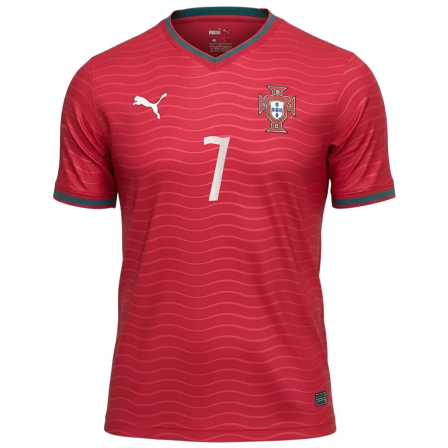 Match Quality Ronaldo 7 Portugal Home Football Shirt World Cup 2026