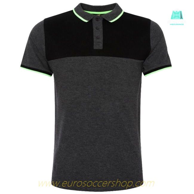 Liverpool FC Neon Panel Polo Mens Charcoal Small