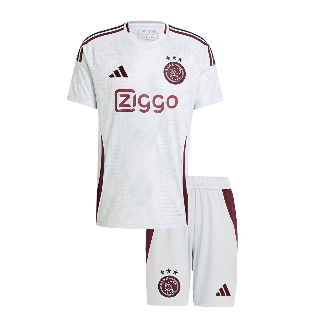 Kid's Ajax Third Away Soccer Jersey Kit(Jersey+Shorts) 2024/25Authenti