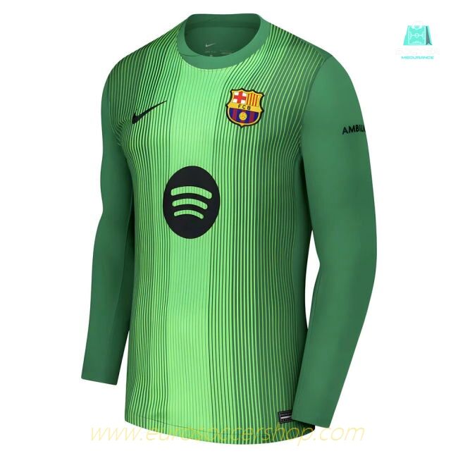 2025-2026 Barcelona Home Goalkeeper Shirt (Green) (Joan Garcia 13)