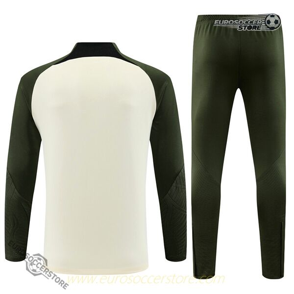 Barcelona Off White Zip-Up Tracksuit 23-24