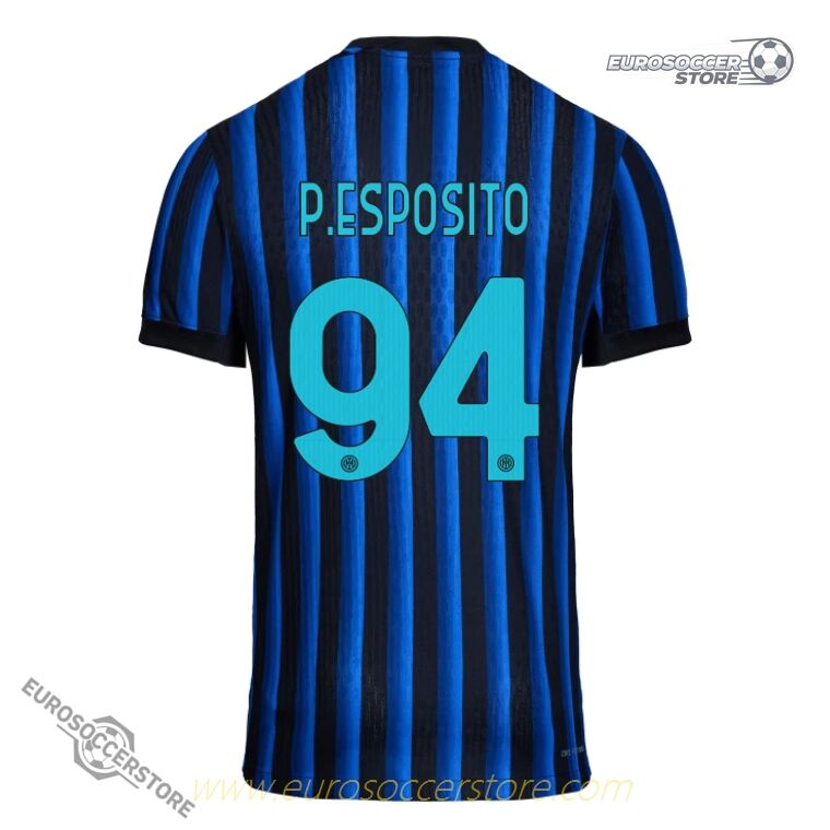 Inter Milan 25-26 Home Jersey (Player Version) with P.ESPOSITO 94