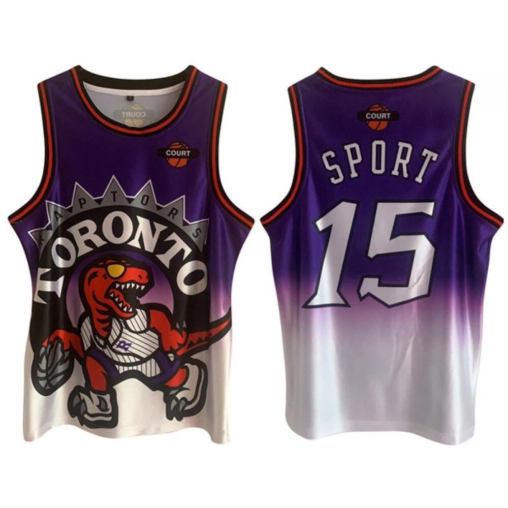 Game Day Exclusive Men's TOR #15 Vince White Basketball Jersey