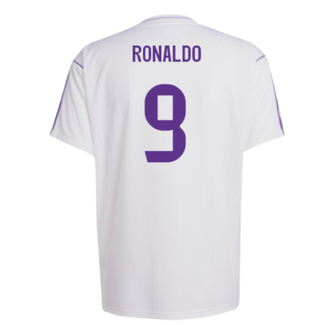 Real Madrid Terrace Icons Shirt (White) (Ronaldo 9) - Stadium Quali...