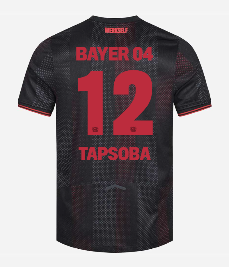 Bayer 04 Leverkusen 25-26 Home TAPSOBA 12 Football Jersey