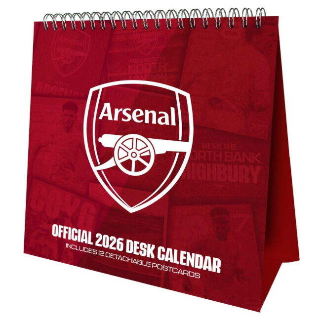 Calendar 2026 Arsenal Historic Club Heritage Jersey - 2025-2026