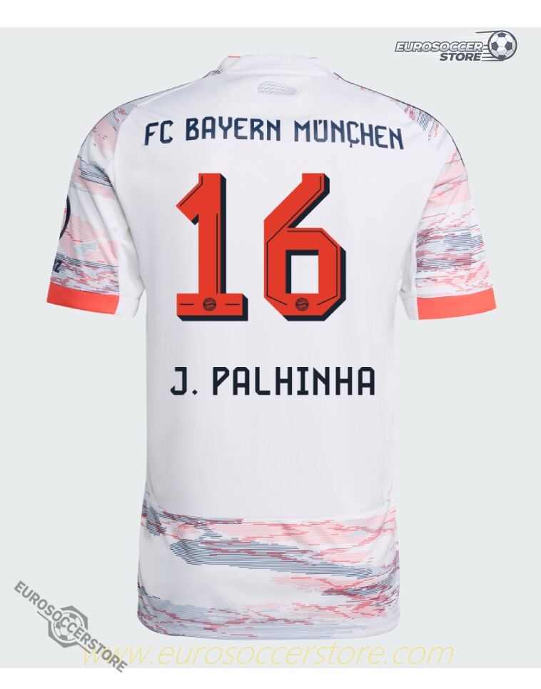J. Palhinha's No. 16 Away Jersey for Bayern Munich in the 25-26 Season