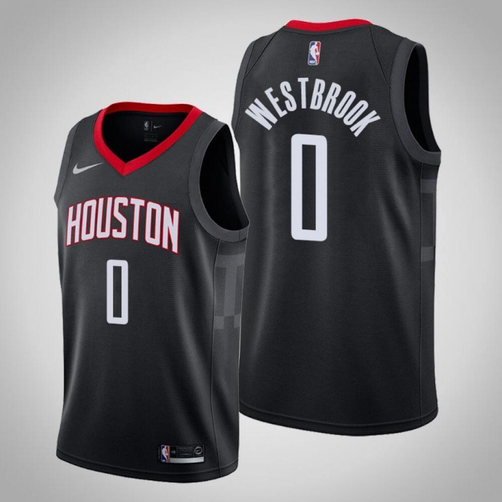 Performance Houston Rockets 0 Black Jersey - NBA Collection