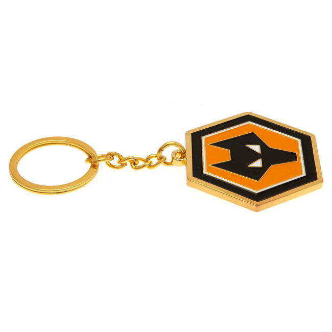 Wolverhampton Wanderers FC Crest Keyring - official style