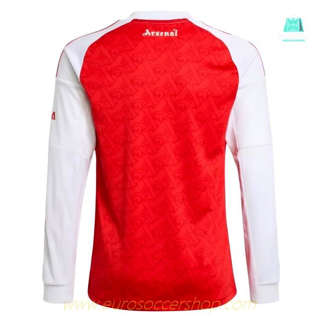 2025-2026 Arsenal Long Sleeve Home Shirt (Kids)