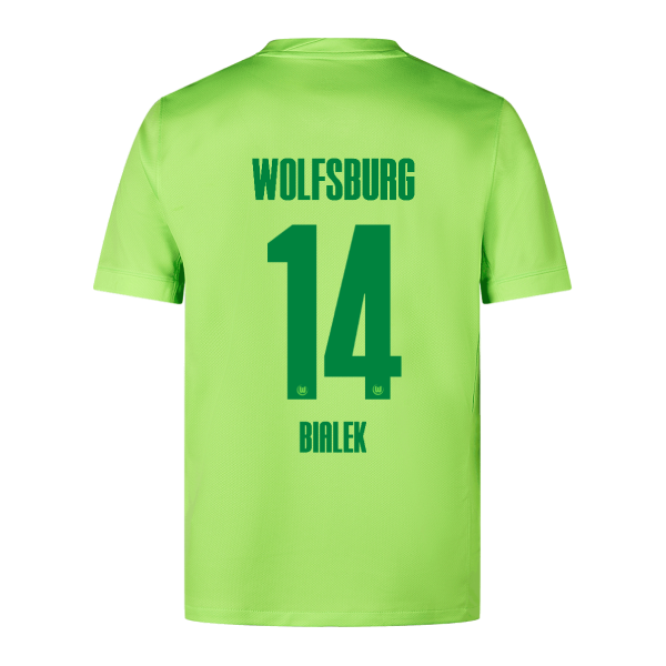 Wolfsburg 24-25 Home Jersey with Bialek 14 Printing