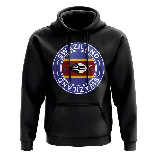 Climate-Control Swaziland Football Badge Hoodie (Black)