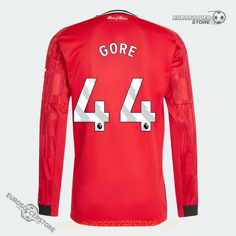 Manchester United 25 - 26 Home Long Sleeve GORE 44 Football Jersey