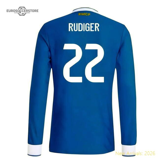 Luxury 2025-2026 Real Madrid Authentic Long Sleeve Third Jersey (ru