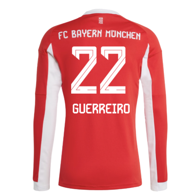 Match-Day 2025-2026 Bayern Munich Long Sleeve Home Shirt (Guerreiro