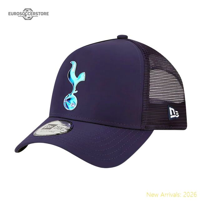 Official 2023-2024 Tottenham Iridescent Navy A-frame Trucker Cap