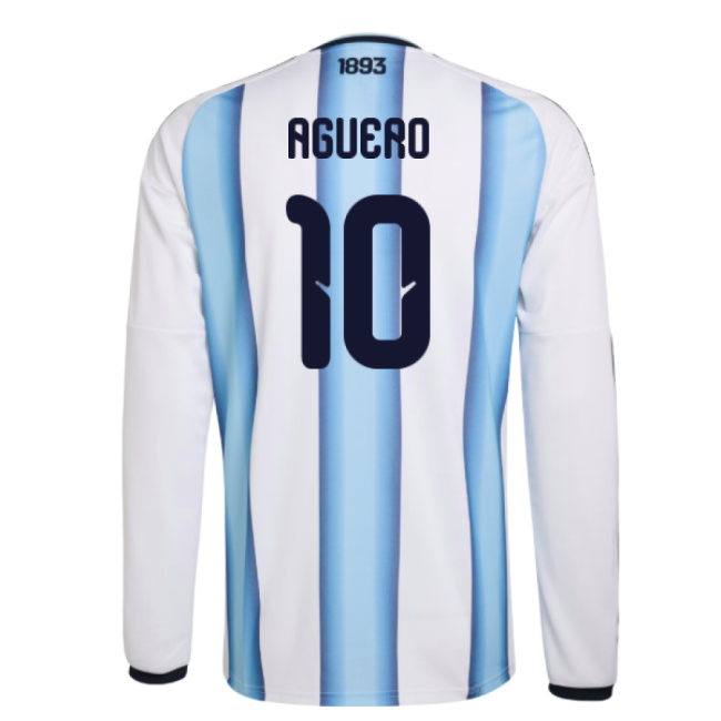 Argentina Official 2026-2027 Argentina Long Sleeve Home Shirt (Ague...