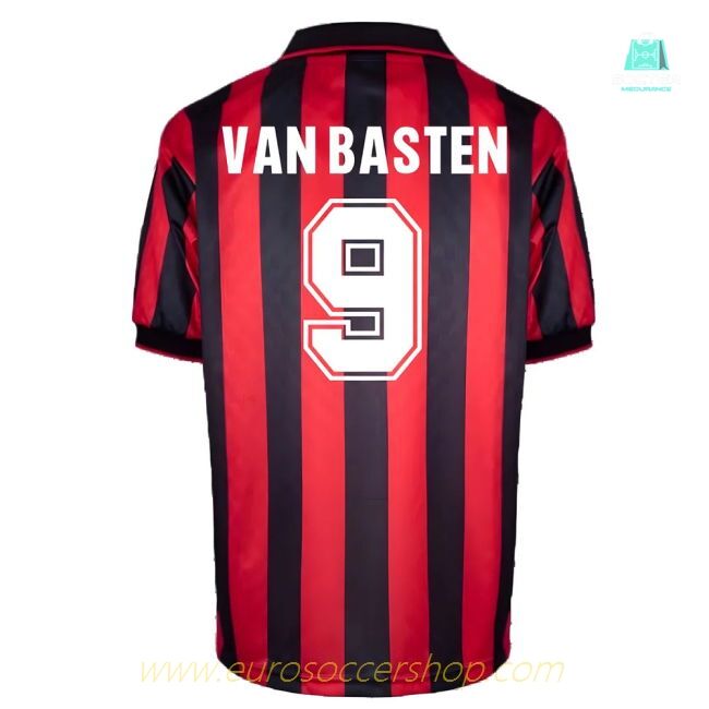AC Milan 1996 Home Retro Shirt (VAN BASTEN 9)