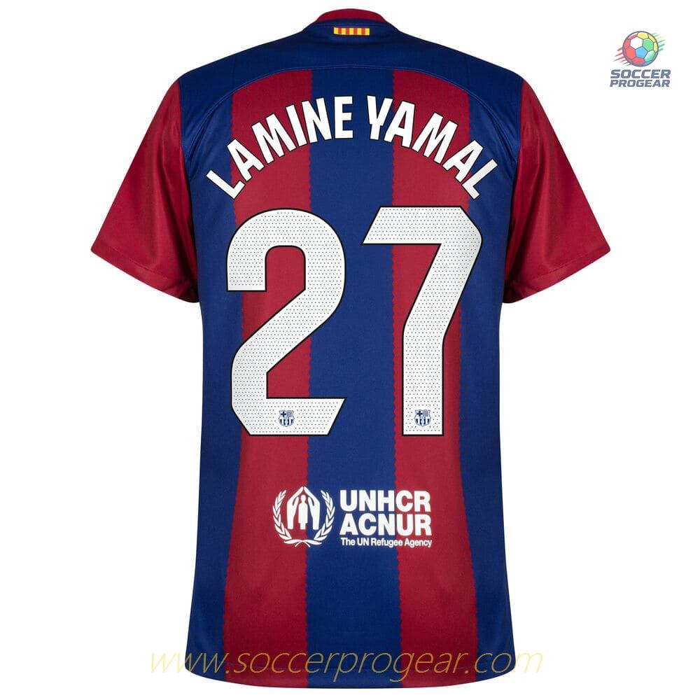 Barca Soccer Jersey 2023 2024 Home Lamine Yamal