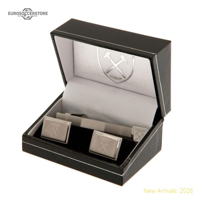 Premium West Ham United Fc Tie Slide & Cufflink Set - Premium Quality