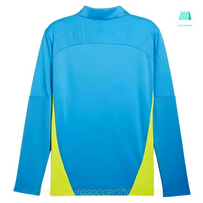 2024-2025 Man City Training 1/4 Zip Top (Magic Blue)
