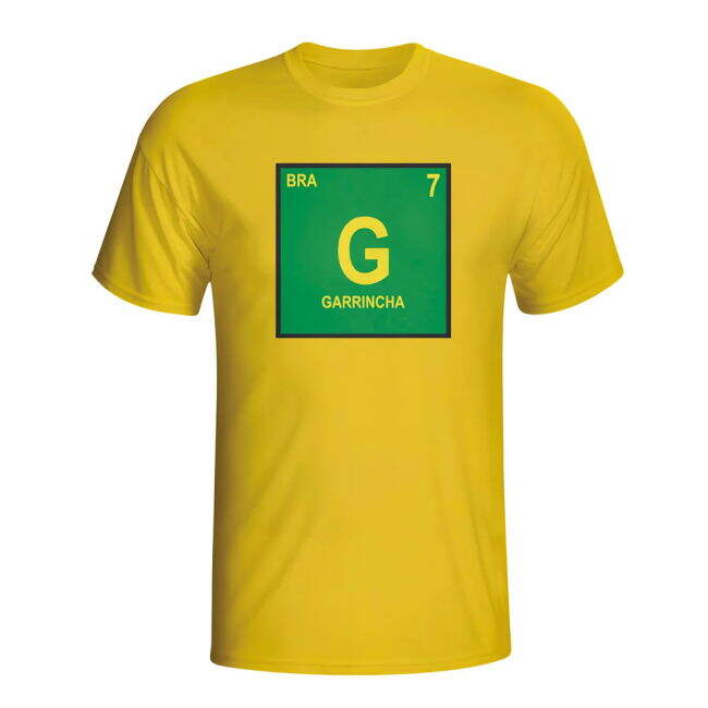 Performance Garrincha Brazil Periodic Table T-Shirt (Yellow) - Kids