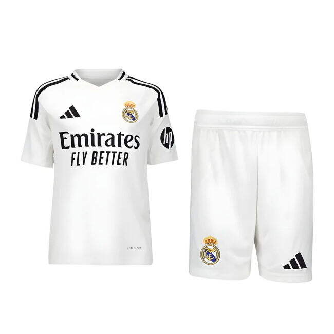 2024-2025 RM Home Football Shirt - Youth (Kroos 8) Stretch Fabric