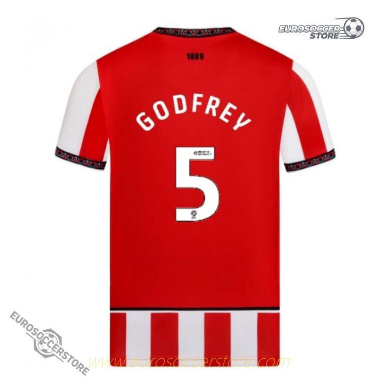 Sheffield United 25-26 Home GODFREY 5 Football Jersey