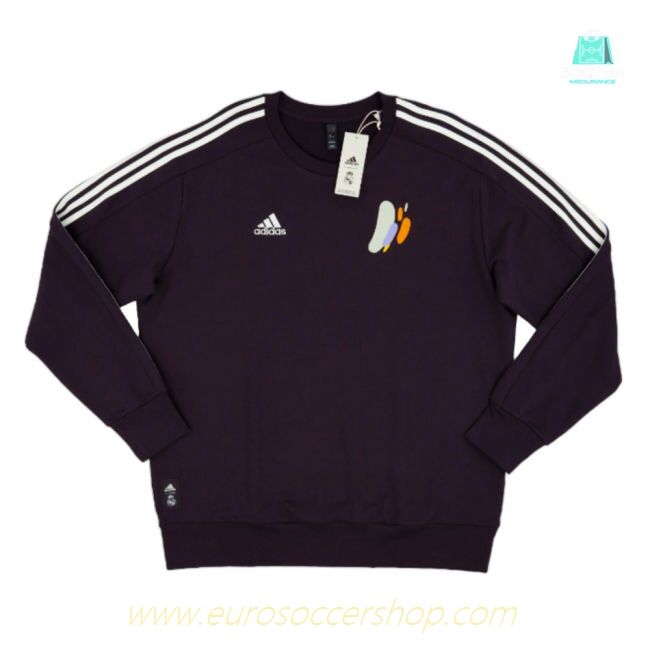 2024-2025 Real Madrid DNA Sweat Top (Aurora Black)