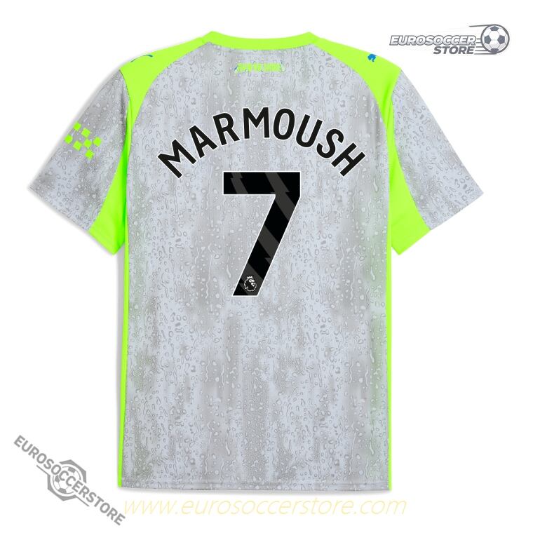 Manchester City's 25-26 Season Third Jersey Featuring MARMOUSH 7