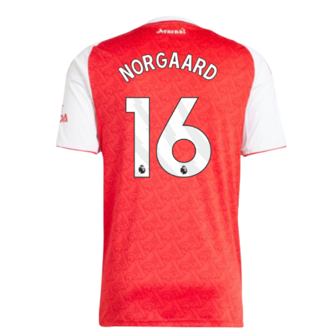 Norgaard 16 Genuine 2025-2026 Arsenal Premier League Home Jersey