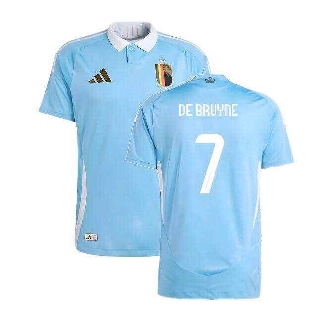 Low Value 2024-2025 Belgium Authentic Away Shirt (De Bruyne 7) Mature
