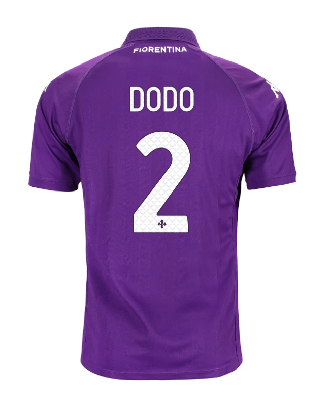 Fiorentina 24-25 Season Home DODO Number 2 Football Jersey