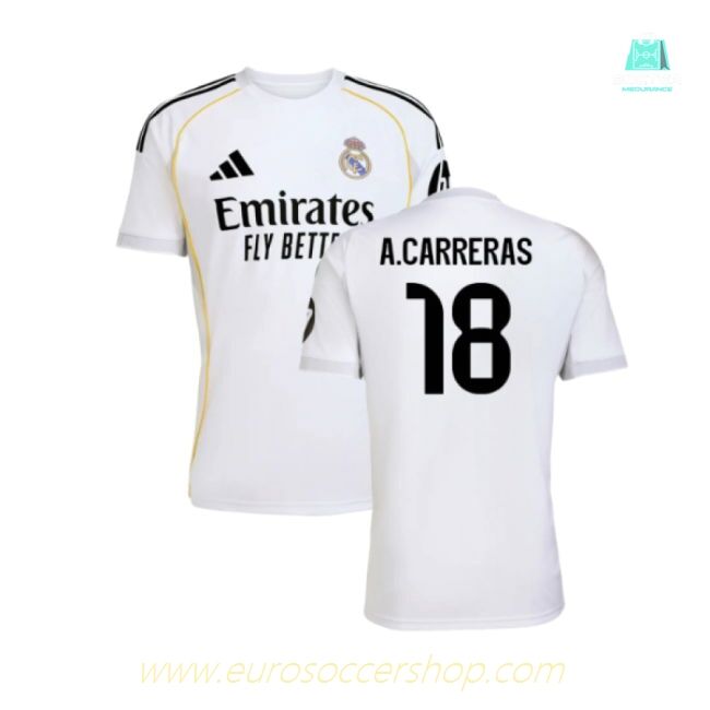 2025-2026 Real Madrid Home Shirt (A.Carreras 18)