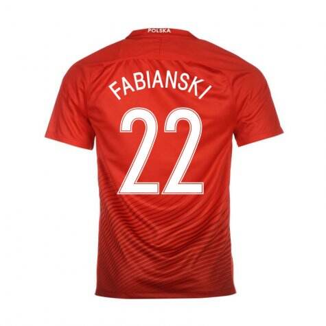 Poland Away 2016 Fabianski 22 Soccer Jersey Shirt - Official Replica