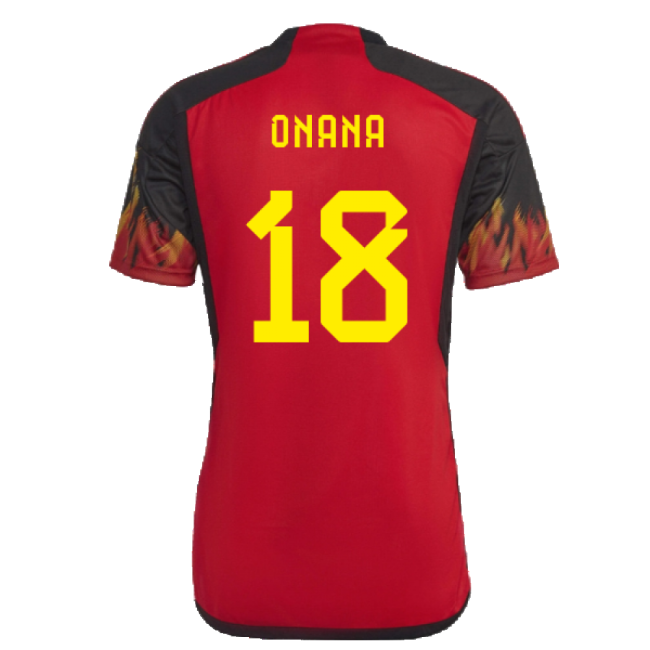 Professional Style Belgium Top Level Home Elite Kit (Onana 18)